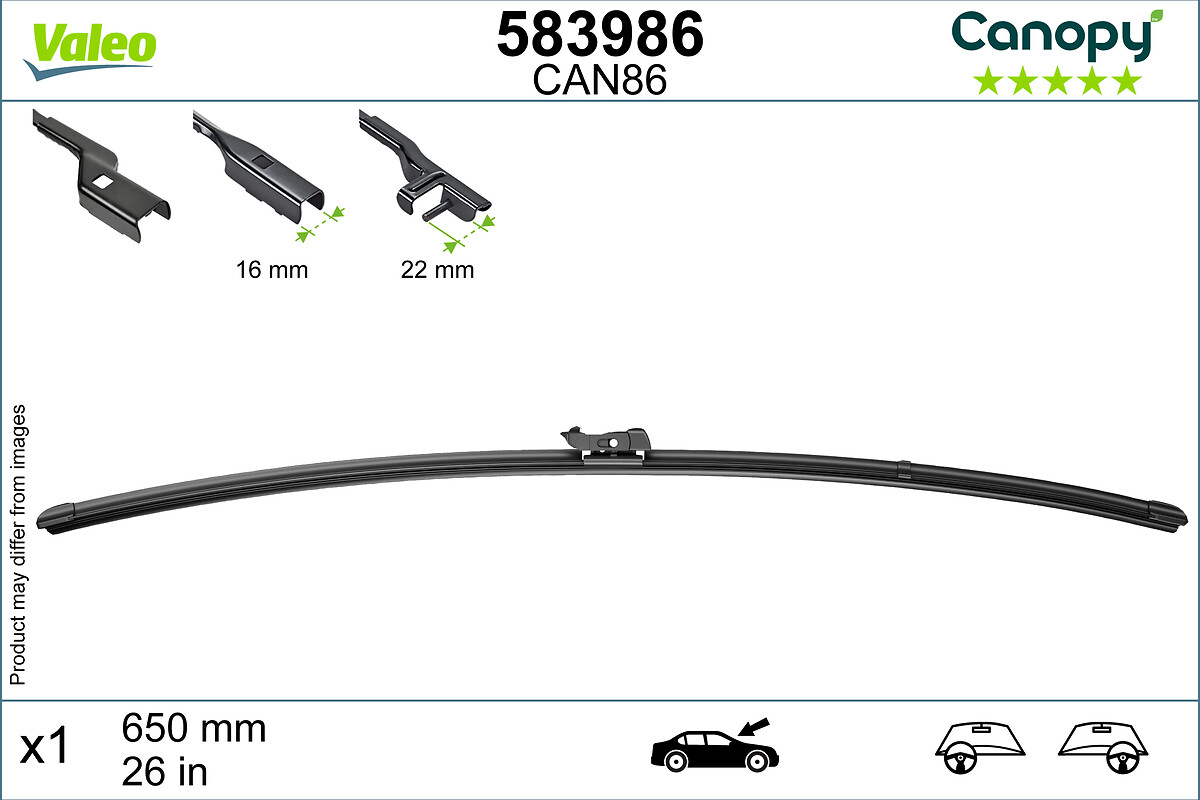 Lamela stergator 583986 VALEO